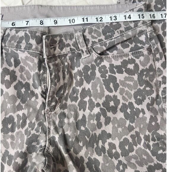 Ann Taylor Modern Fit 3 tone grey cheetah animal print stretch Sz 10 leopard - Picture 6 of 8